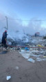 Incendio intencional en el basural municipal de Santa Lucía